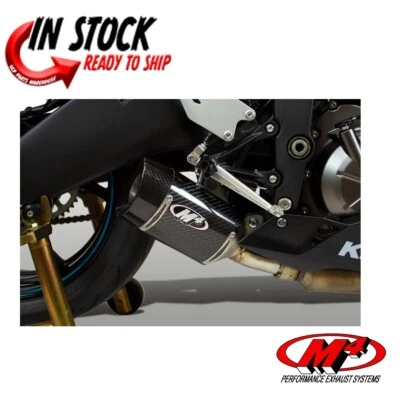 M4 EXHAUST SLIP-ON MUFFLER STREET SLAYER KAWASAKI 2009-2025 ZX6R KA6914 - Image 1 of 4
