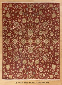 8x10ft Vintage Turkish Traditional Antique Heriz Transitional Medallion cozy Rug - Picture 1 of 11