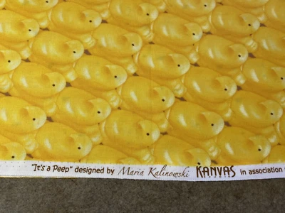 Tela de algodón Peep Chicks Maria Kalinowski para lienzo elección de tamaño Foto 1 de 3