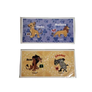 1994 Wheat Chex LION KING premium POGS set Disney Vintage 1990s  - Picture 1 of 3