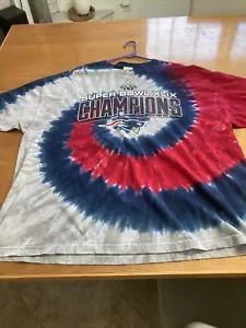 Tye Dyed New England Patriots 3xl Super Bowl Shirt - Picture 1 of 7