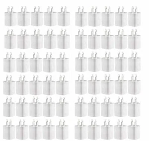 100x White 1A USB Power Adapter  Wall Charger US Plug FOR iPhone iPod Universal - Picture 1 of 1