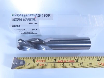 NUEVA FRESADORA DE CARBURO SÓLIDO WIDIA HANITA 5/8" RADIO .190" HERRAMIENTA DE FRESADO MAQUINISTA Foto 1 de 4