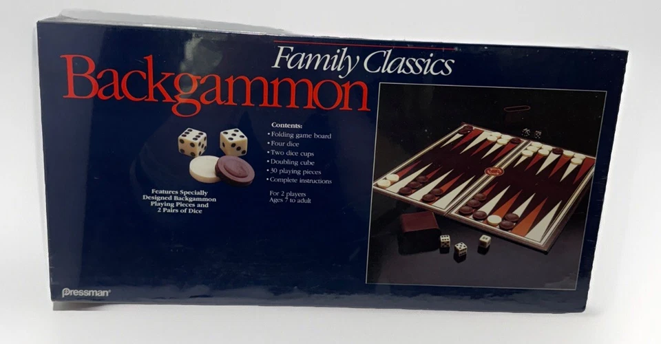 Pressman Family Classics Backgammon Game New Sealed - Image 1 of 4