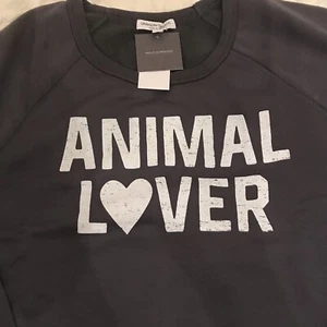 Animal Lover Sweatshirt Grayson Threads XS Graphic Pullover With Tags Dark Gray - Picture 1 of 5