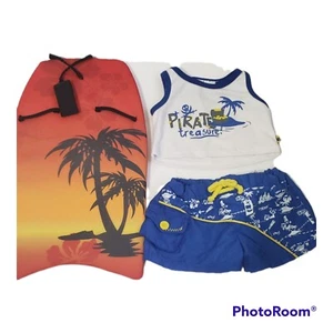 Bodyboard Build A Bear diseño de puesta de sol con atuendo  - Imagen 1 de 6