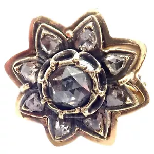 Authentisch! Karl Faberge 18 Karat Gelbgold Diamantring - Bild 1 von 9