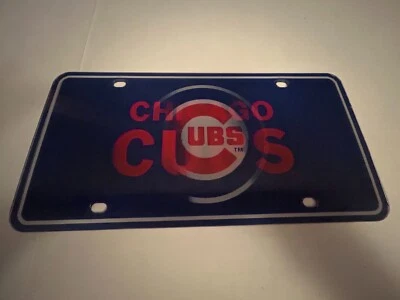 Placa holográfica de plástico Chichago Cubs de RICO Industries Foto 1 de 2
