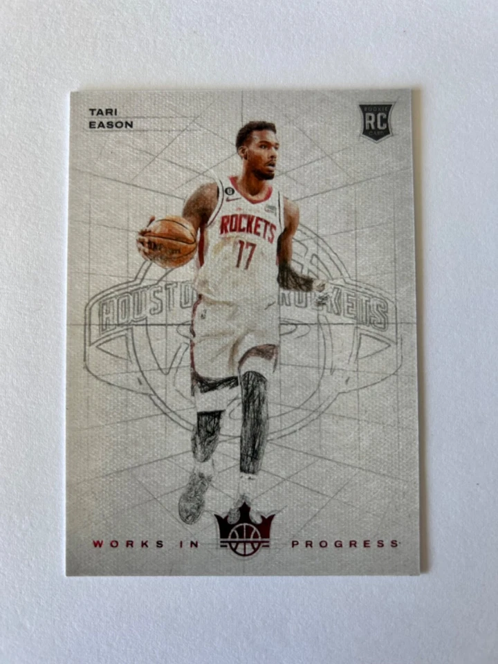 2022-23 Court Kings Tari Eason Red Foil Works in Progress Rookie Card SP #47/149 - Image 1 of 2