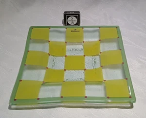 B24/77 Villeroy & Boch Glasplatte lemon im Gallo Design 26,5 x 26,5 cm - Picture 1 of 6
