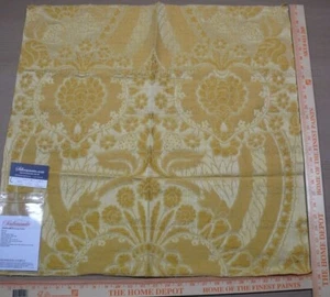 198C Scalamandre Old World Weavers Square MSRP$300+/YD Pugin Silk Lampas - Picture 1 of 2