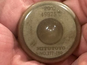 Mitutoyo 177-180 Setting Ring - 0.49975 at 20 C - Encased in protective coating - Picture 1 of 5