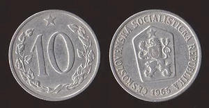 CECOSLOVACCHIA 10 HALERU 1965 CZECHOSLOVAKIA - Picture 1 of 1