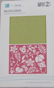 Carpetas de estampado Lifestyle Crafts/QuicKutz, flor silvestre, 2 carpetas, EF-0034 - Imagen 1 de 2