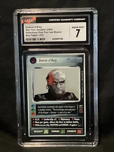 Gowron of Borg Reflections LÁMINA Star Trek CCG Casi Nuevo CGC (7036) 7 Descifrador STCCG 1E - Imagen 1 de 3