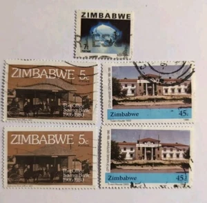 Vintage Zimbabwe Stamps 45c,5c,7c, Lot, Postage Stamp - Picture 1 of 1