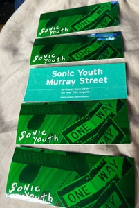 SONIC YOUTH 2002 MURRAY STREET promo sticker #2 Flawless NOS 5 STICKERS - Picture 1 of 3