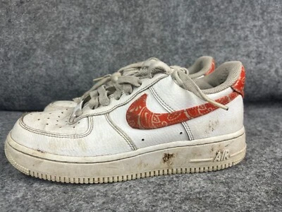 NIKE Air Force 1 '07 ESS White Rush Orange Women's 8 Low Top Lace Up DJ9942 102 - Image 1 of 4
