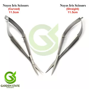 Noyes Set Forbici Azione Primavera Micro Cesoie Chirurgia Oculare Strumenti Oftalmici - Foto 1 di 4