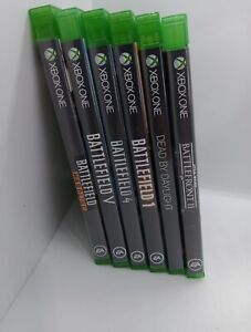 Xbox One Game lot Of 6 Used. Star Wars,Dead By Daylight, Battlefield 1,4,V, Hard