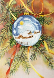 Orchidea Complete Orchidea Counted cross stitch kit - greetings card Christma... - Foto 1 di 2