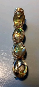 8" 20mm Oval Abalone Mother Pearl & Faux Gold Bracelet from Marks & Spencer m&S - Picture 1 of 2