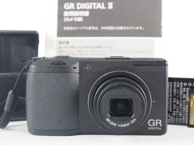 Ricoh GR Digital II 10.1MP digital Camera Black Body 1443 Shots [Top Mint]#Z4593 - Image 1 of 4