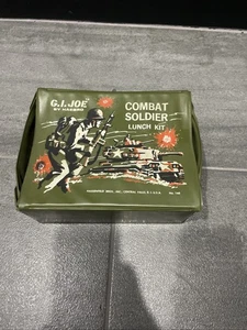 Vintage Hasbro Gi Joe RARE Vinyl Combat Soldier Lunch Box Kit! - Picture 1 of 16