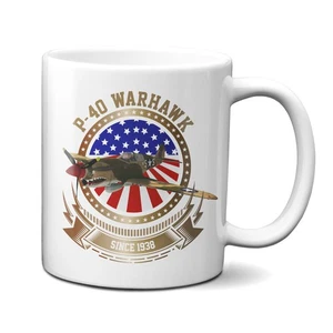 P-40 Warhawk Stars and Stripes 11oz Mug - Imagen 1 de 2