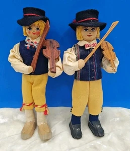 Charlotte Weibull Geiger mit Volkstracht - 2 handgefertigte Sammlerpuppen Vintage - Bild 1 von 5