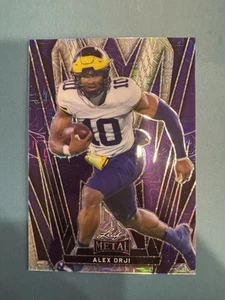 2024 Leaf Metal - Alex Orji #4 Purple Mojo 6/8 - Picture 1 of 2