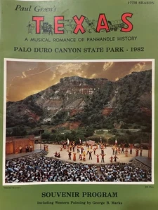 GEORGE MARKS   1982   "TEXAS"  PROGRAM    35 PICS  COWBOY ARTISTS of AMERICA  NM - Picture 1 of 4