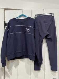 Neu Neu mit Etikett Wilo The Label marineblaues Sweatshirt-Legging-Set Damen Medium " - Bild 1 von 14