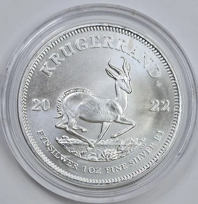 2022 1oz .999 Silver South Africa Krugerrand Coin in a Capsule - Image 1 of 2