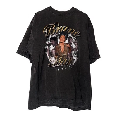 Camiseta Bruno Mars Unorthodox Jukebox 24kt Magic Tour tamanho XL - Imagem 1 de 3