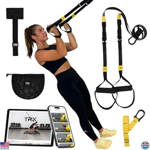 Suspension Trainer System - Full-Body Workout, Portable Home Gym Equipment, Grey - Picture 1 of 6