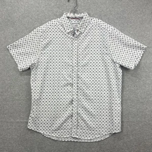 International Report Shirt Mens XL White Navy 4-Way Stretch Boating Nautical - Picture 1 of 7