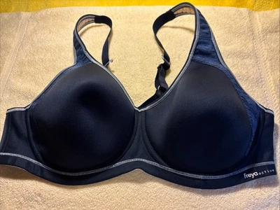 Sujetador deportivo Freya 40B azul sónico con aros espaciador cierre trasero 4892 alto impacto Foto 1 de 4