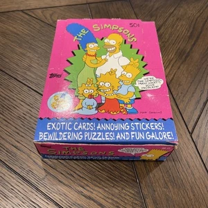 The Simpsons Topps 1990 Trading Cards - 36 Sealed Wax Packs in Original Box - Picture 1 of 3