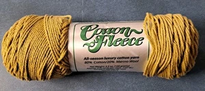 1 Skein Brown Sheep Cotton Fleece Yarn Knitting Crochet Cotton/wool Khaki Green - Picture 1 of 2