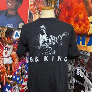 Vintage B.B. King T Shirt Black Photo Print 1993 Gear Inc Blues Music Sz Large - Picture 1 of 6