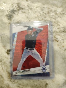 Freddie Freeman /199 SP 2020 Panini Chronicles Phoenix Ruby Wave #16  - Picture 1 of 2