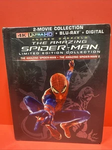 The Amazing Spider-Man 1 & 2 (4K UHD + Blu-ray) DigiBook w/ Hype Stickers  new - Imagen 1 de 8