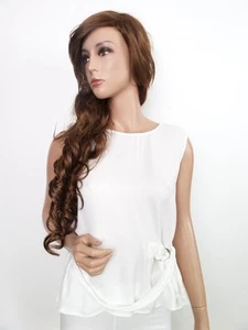 Zara Size M White Tunic Blouse Sleeveless - Picture 1 of 5