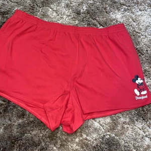 Disneyland rote Mickey Mouse Übergröße elastische Taille weiche Schlafshorts 3XL - Bild 1 von 3