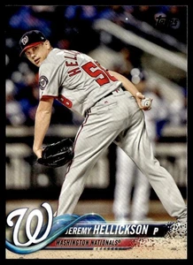 JEREMY HELLICKSON 2018 TOPPS UPDATE WASHINGTON NATIONALS #US92 - Picture 1 of 2
