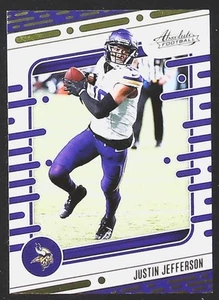 2024 Panini Assoluto Justin Jefferson Giallo #69 Minnesota Vikings - Foto 1 di 2