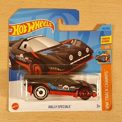 Hot Wheels HW Track Champs 2023 - Rally Speciale (40/250) carro fundido em escala 1/64 HKG29 - Imagem 1 de 4