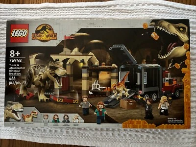 LEGO 76948 -Jurassic World T. rex & Atrociraptor Dinosaur Breakout - Brand New!! - Image 1 of 2