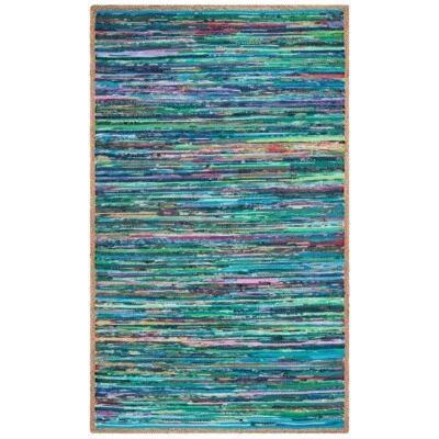 SAFAVIEH Montauk MTK960Y Handwoven Green / Natural Rug - Image 1 of 4